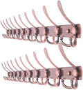 WEBI Coat Rack Wall Mount,37 5/8" Long Coat Hanger Wall,Coat Hooks Wall Mounted,16'' Hole to Hole,10 Triple Hooks for Hanging Coats,Clothes,Jacket,Hats,Antique Copper,2 Packs by WEBI