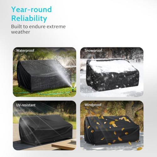 Outdoor Sofa Cover Waterproof, Multi-Size for Large Patio Couch - Image 3