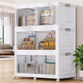 BROVIEW 600 Qt Stackable Storage Bins Foldable Cabinet, V40 White 3-Pack by BROVIEW-EnjoytheArtofLife
