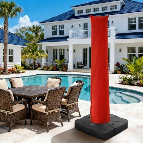 Patio Cantilever Umbrella Outdoor Waterproof Cover with Zippe - Image 5