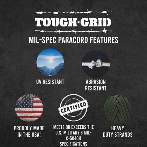 TOUGH-GRID 750 Paracord, 100% Nylon, Made in USA, Type IV Mil-Spec Cord - Image 4