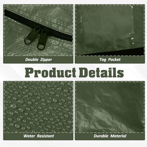 4 Pcs 194 Gallon Extra Large Moving Bags Heavy Duty Storage Bag - Image 3