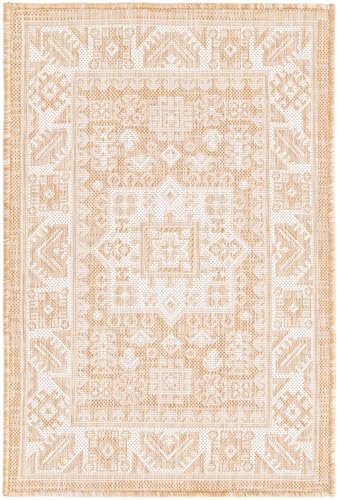 Rugs.com - Outdoor Aztec Rug – 2' x 3' 1 Natural Indoor/Outdoor Rug – Weather Resistant Flatweave, Perfect for Patios, Porches, and Entryways - Image 3