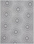 Gertmenian Indoor Outdoor Modern Area Rug - 6x9 Medium, Stain Resistant, Ideal for High Traffic in Living Room, Bedroom, Patio - Geometric, Grey, 32459 by Gertmenian