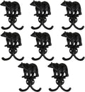 Top Brass Cast Iron Bear Wall Hooks, 8 Pack Rustic Lodge Coat Hangers by TopBrass
