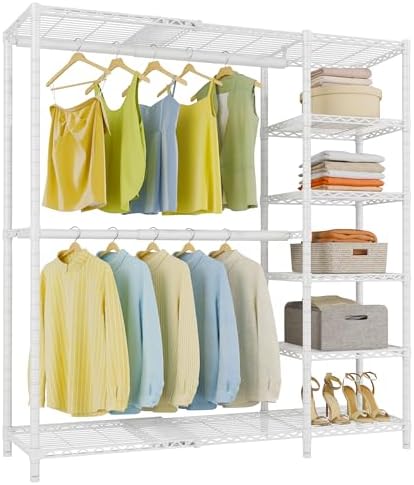 VIPEK X2 Expandable Clothes Rack Portable Closet Organizer System White by VIPEK
