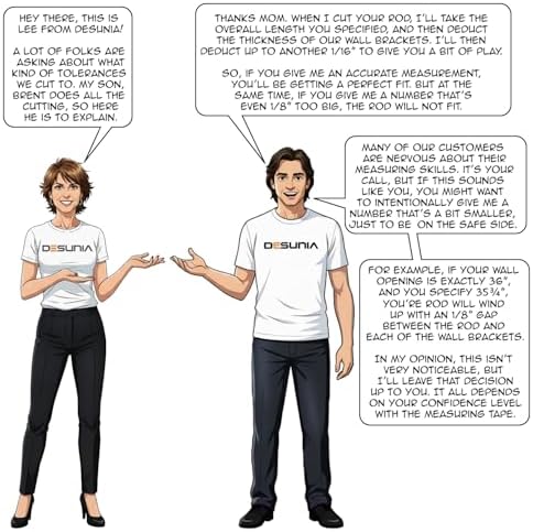 CUSTOM CUT - Oval Closet Rod | Up to 94" | Rear Pin Wall Brackets | Satin Brass - Image 4