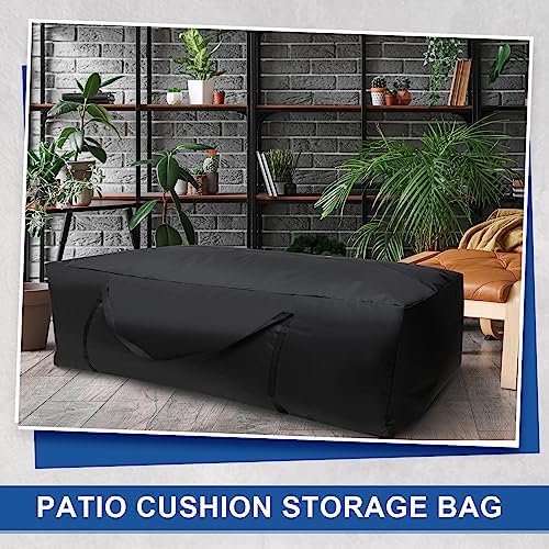 Silkfly 2 Pcs Patio Cushion Storage Bags Waterproof, 68" L x 30" W x 20" H - Image 4