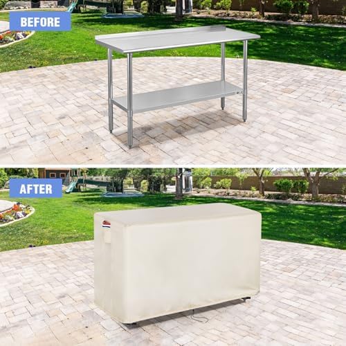 Outdoor Prep Table Cover/Stainless Steel Table Cover, 60x38x28 Inch - Image 4
