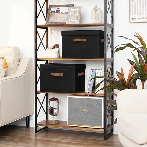 StorageWorks Fabric Storage Bins with Lids, Closet Storage Bins - Image 5