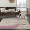 Nourison Home Celestial Ivory Pink 3'11" x 5'11" Area Rug - Easy Clean, Non Shedding, Bed Room, Living Room, Dining Room, Kitchen (4' x 6') by NourisonHome