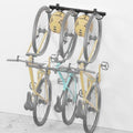 monTEK Enhanced Bike Storage Rack,Adjustable 3-Bike and 2-Helmet Hangers by monTEK