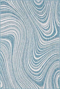 Unique Loom Outdoor Modern Collection Area Rug - Pool (6' 1" x 9' Rectangle, Light Aqua/ Blue) by UniqueLoom