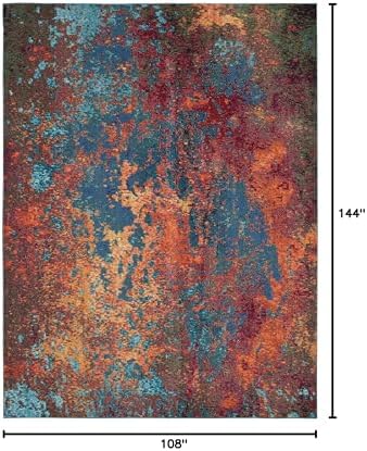 Nourison Home Celestial Atlantic 9' x 12' Area Rug - Easy Clean, Non Shedding, Bed Room, Living Room, Dining Room, Kitchen (9' x 12') - Image 2