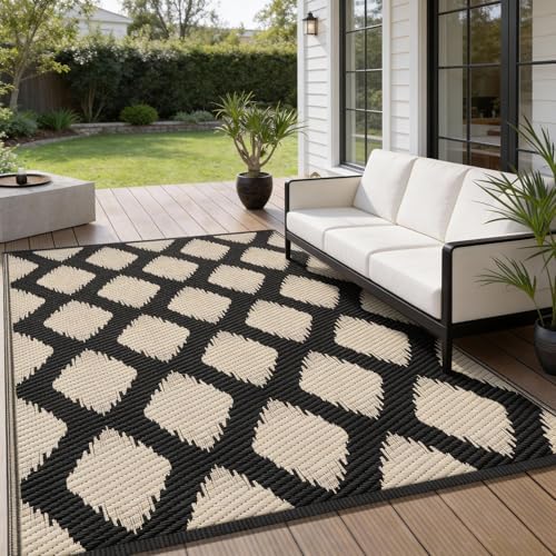 COOLTOP Outdoor Rug 9x12, Waterproof Outdoor Rugs 9x12 for Patios Clearance by Cooltop