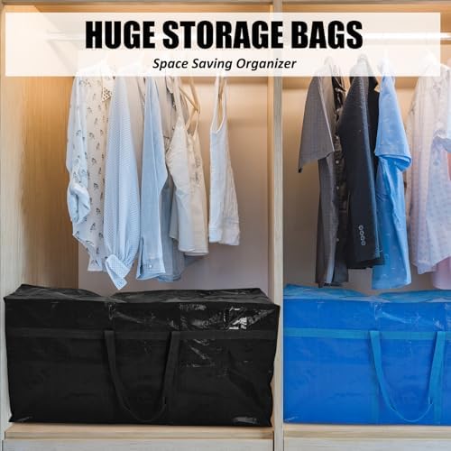 4 Pcs 66 Gallon Extra Large Moving Bags Heavy Duty Storage Bag - Image 4