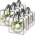 93L Wreath Storage Container, Large Clear Christmas Storage Bags, 6 Pack by Unknown