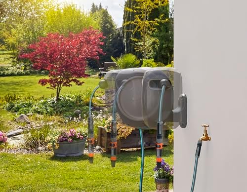 GARDENA Retractable Garden Hose Reel, 50 ft, 180 Degree Wall Mount - 20500 - Image 3
