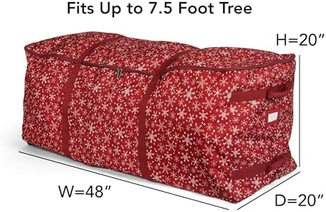 Covermates Christmas Tree Rolling Cinch Bag, 48" W x 20" D x 20" H - Image 3