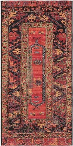 Unique Loom Outdoor Tribal Collection Area Rug - Quepos (2' x 4' 1" Runner Multi/Black) - Image 3