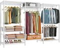 VIPEK V10 Heavy Duty Clothes Rack Wire Garment Rack Cloaet System, White by VIPEK