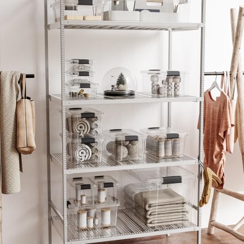 Superio 21 Quart Clear Plastic Storage Boxes with Lids, Stackable Organizer Containers, BPA-Free Storage Bins for Home, Office, School & Dorm, 1 Pack - Image 6