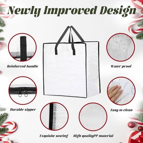 12 Pack 95L Wreath Storage Bags, 26 Inch Wreath Storage Container - Image 2