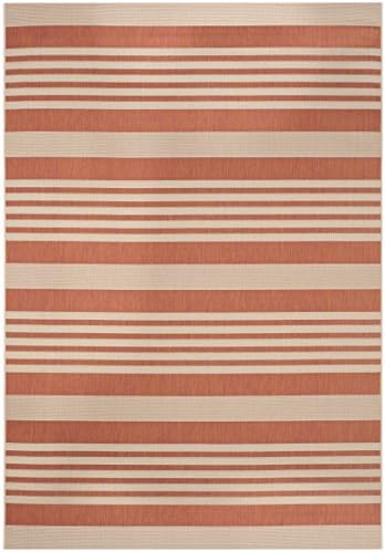 SAFAVIEH Courtyard Outdoor Area Rug 6'7"x9'6", Terracotta CY6062-241 - Image 3