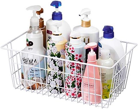 SANNO 14" Freezer Baskets Wire Storage Baskets for Organizing Pantry Organization Bins Cabinets - Metal Basket Kitchen, Laundry, Garage, Fridge, Bathroom Countertop Organizer - Image 3
