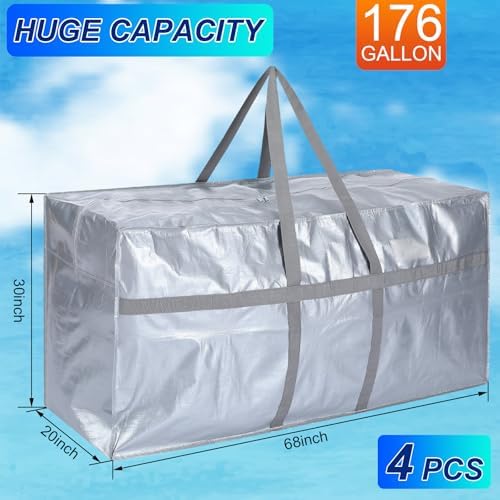 4 Pcs 176 Gallon Extra Large Moving Bags Heavy Duty Storage Bag - Image 2