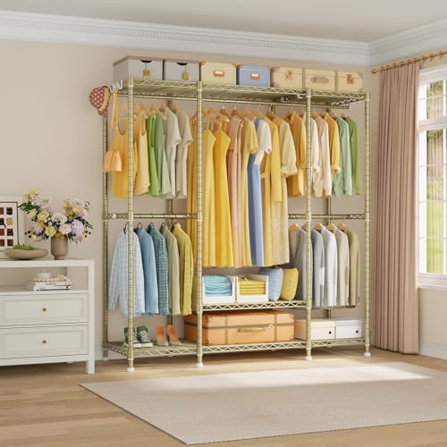 Ulif E3 Heavy Duty Garment Rack 4-Tier Freestanding Closet Organizer System - Image 2