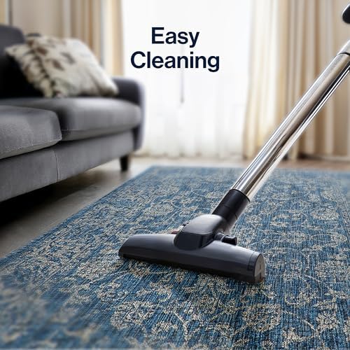 JONATHAN Y Weave Floral Indoor Outdoor Area Rug 9X12 Navy/Gray, Tela Bohemian Textured for Backyard, Patio, Porch, Easy-Cleaning, High Traffic, Pet-Friendly, Non-Shedding (SMB100B-9) - Image 6
