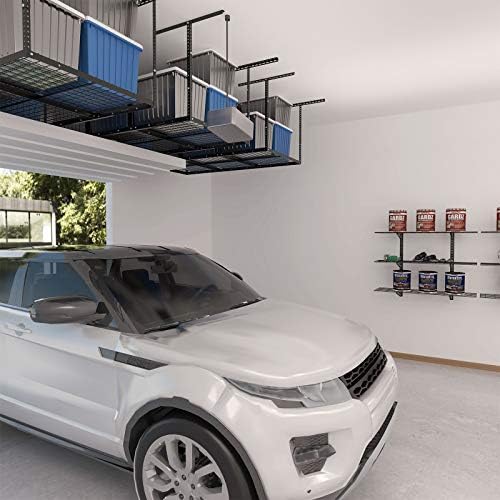 FLEXIMOUNTS 3x6 Overhead Garage Ceiling Storage Rack Organization, Black - Image 6