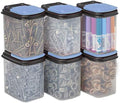 Buddeez Multi-Purpose Hardware Storage Bins Bits (1 Quart - 8 Pack) by Buddeez