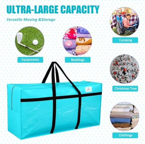 4 Pcs 96 Gallon Extra Large Moving Bags Heavy Duty Storage Bag - Image 3
