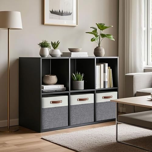 DECOMOMO Kallax Storage Cubes, Storage Baskets for Shelves 4-Pack - Image 3