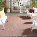 SAFAVIEH Courtyard Outdoor Area Rug 8x10, Large Red & Beige CY8521-36521 by Unknown