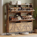 Xixini Shoe Storage Cabinet with 6 Flip Drawers, Entryway Shoe Rack, Brown by Xixini