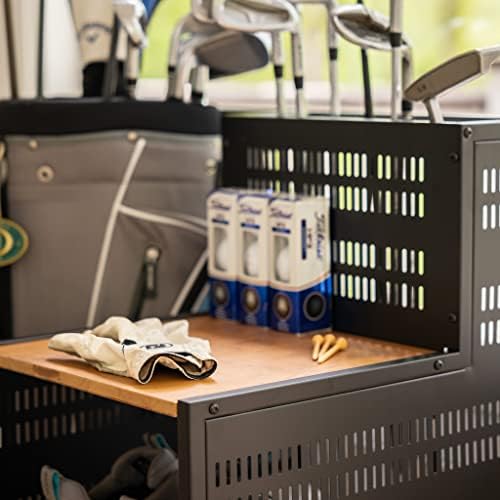 Teal Triangle Golf Storage Organizer, Heavy Duty Garage Freestanding Storage, Holds Golf Clubs, Bags, Golf Accessories, Golf Gifts for Men - Image 7