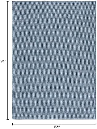 SAFAVIEH Courtyard Collection 5'3" x 7'7" Navy/Grey CY8521 Indoor/ Outdoor Waterproof Easy Cleaning Patio Backyard Mudroom Area Rug - Image 2