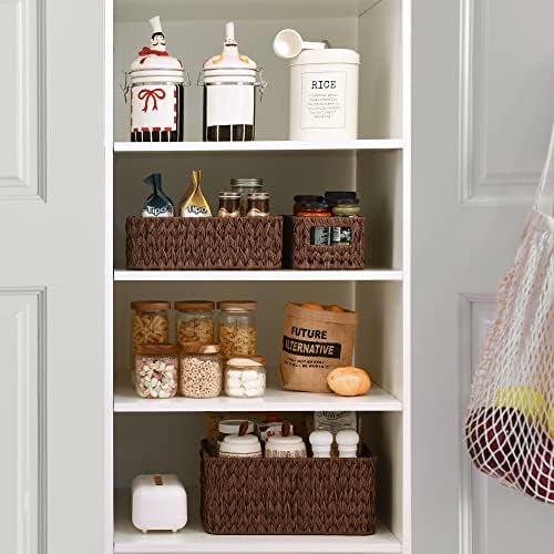 GRANNY SAYS Bundle of 3-Pack Wicker Baskets & 2-Pack Wicker Shelf Baskets - Image 4