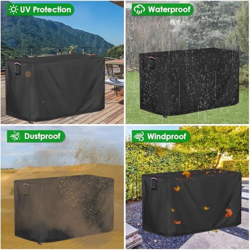 Outdoor Table Cover for Bar Height Outdoor Furniture-72x29x43in - Image 6
