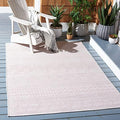 SAFAVIEH Washable Rug Outdoor Courtyard Collection - 9' x 12', Ivory & Pink, Non-Shedding & Easy Cleaning, Ideal for Patio, Backyard, Mudroom (CY8196-56212) by Unknown