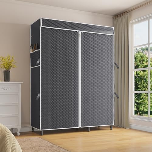 VIPEK Cover ONLY for V2/V2S/V7/R4/R3 Plus Clothes Rack, Dustproof Zippered Polyester Fabric Cover, Sturdy, Wrinkle Resistance, Breathability Keep Garments Dry, 46.1" L X 17.7" W X 75.2" H, Black - Image 2