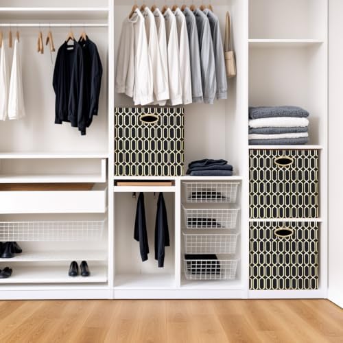 Posprica 11x11x11 Foldable Fabric Storage Cube Organizer Bins Cubby Baskets - Image 6
