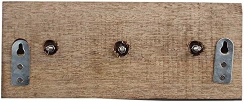 Indian Shelf Wood Sunflower Wall Hooks for Towel Bags & Coats -6 Piece - Image 2