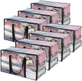 Vieshful 7 Pack Clear Clothes Storage Bags with Zipper 60L by Vieshful