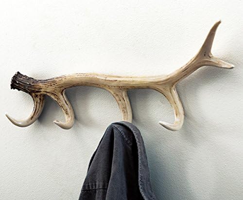 BLACK FOREST DECOR Antler Coat Rack 24 3/10" Wx3 3/10" Dx11 3/10" H by BLACKFORESTDECOR