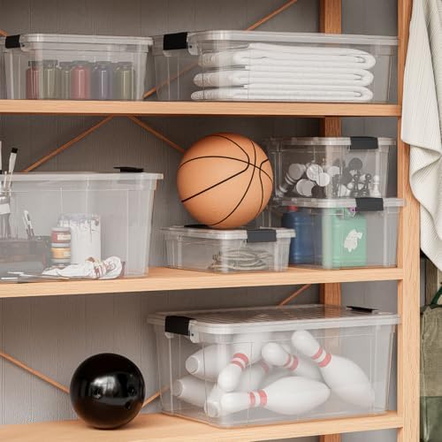 Superio 21 Quart Clear Plastic Storage Boxes with Lids, Stackable Organizer Containers, BPA-Free Storage Bins for Home, Office, School & Dorm, 1 Pack - Image 6