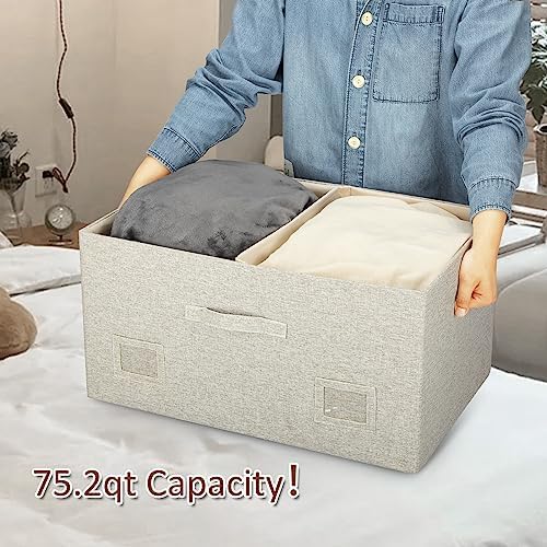 Storage Bins with Lids Fabric Closet Organizers Cubes Office Organization - Image 4